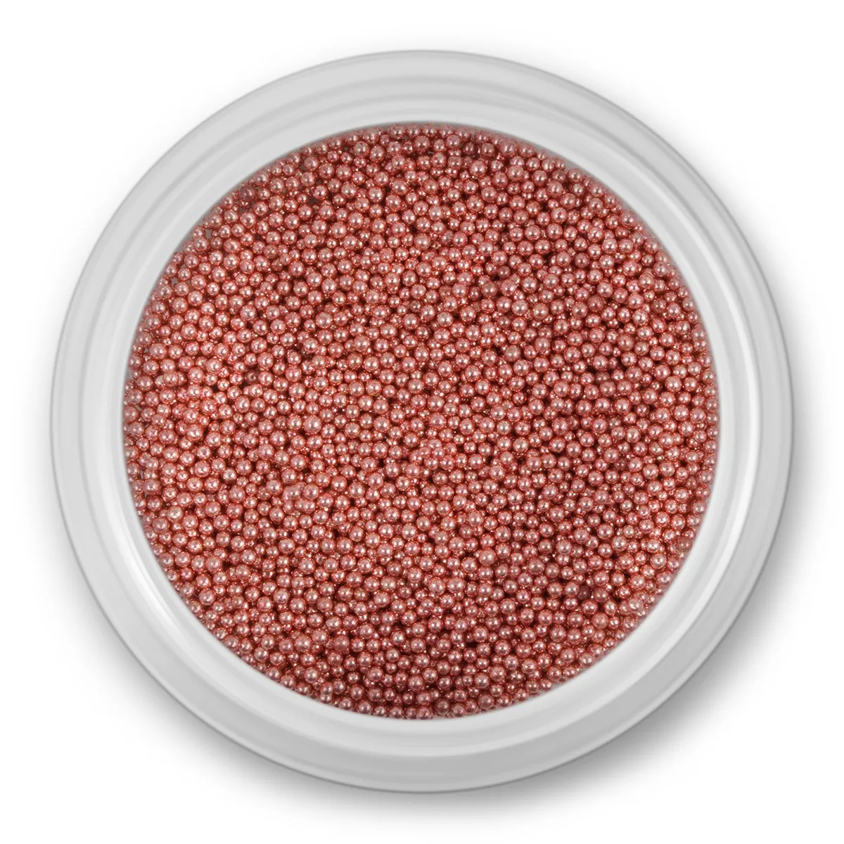 Mini beads/ caviar, rose gold, ca. 3g