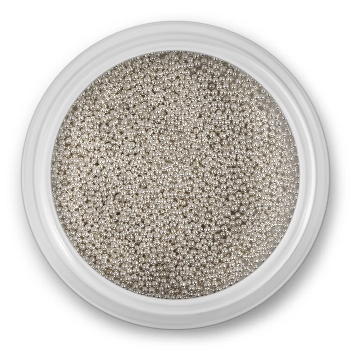 Mini beads, sølv, ca. 3g