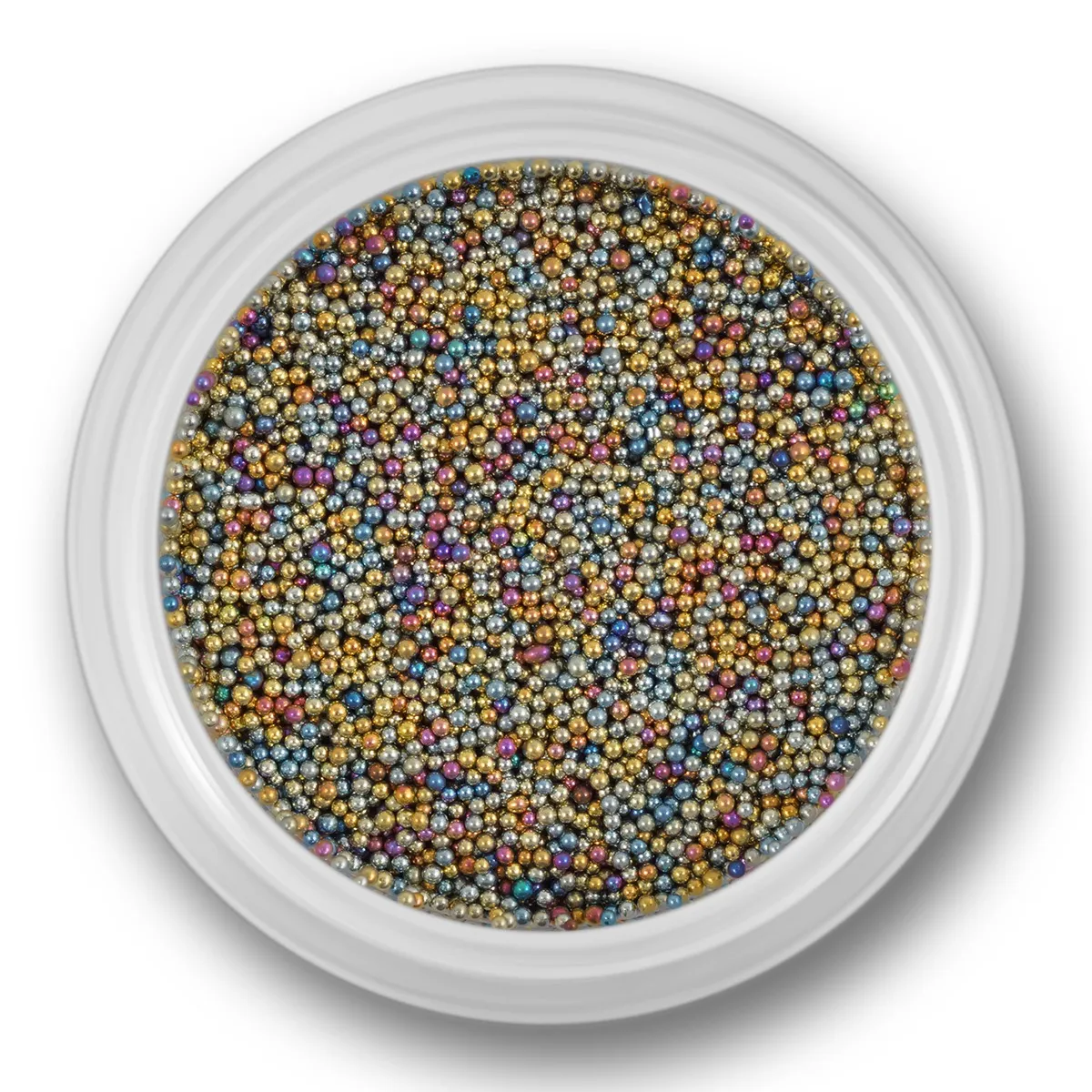 Mini beads/caviar, mixed colors, ca. 3g