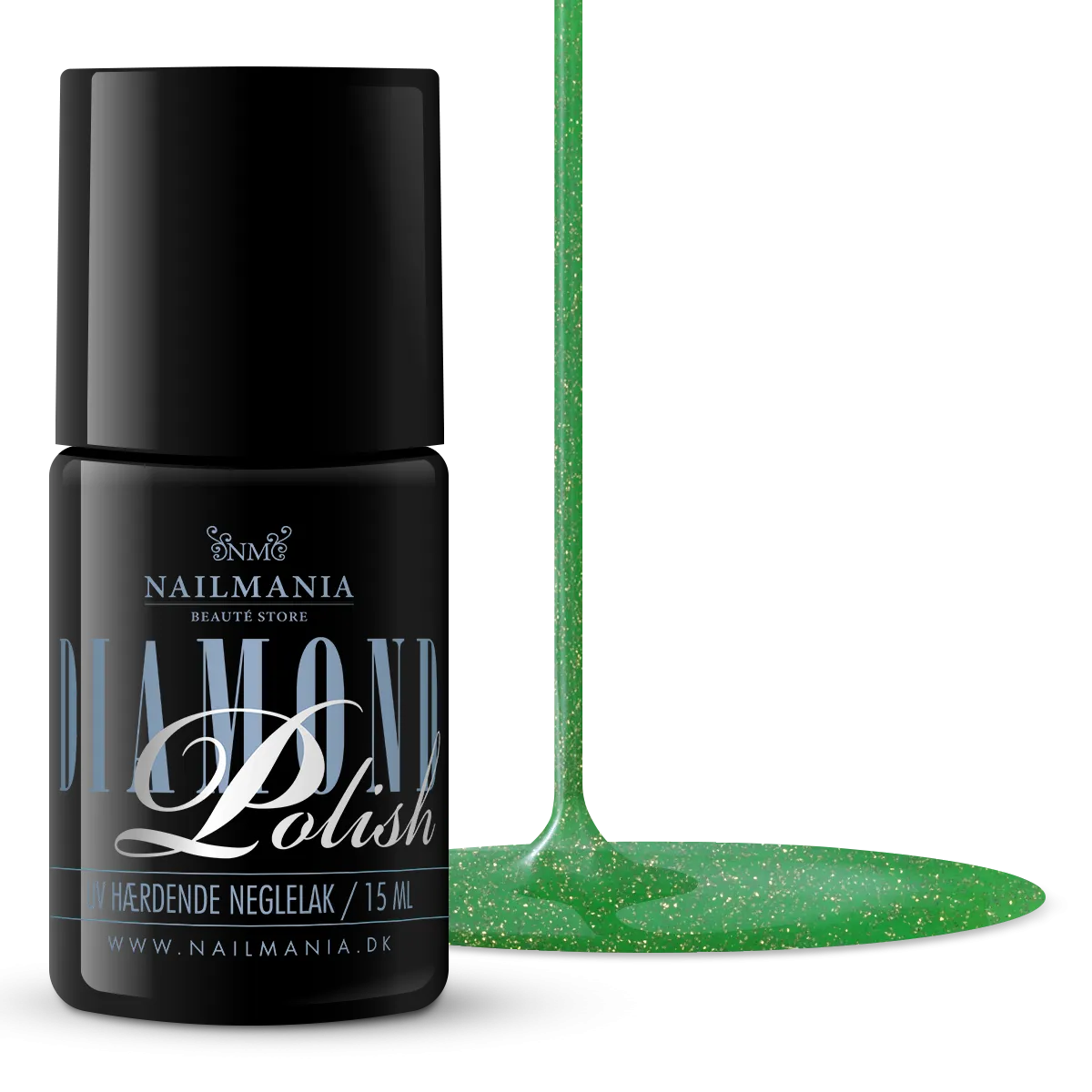 Diamond Polish #294, Diamond Sparkle, Fruity Green, 15 ml