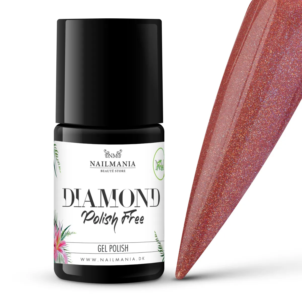 Diamond Polish Free #125 - Crimson Stardust, 10ml