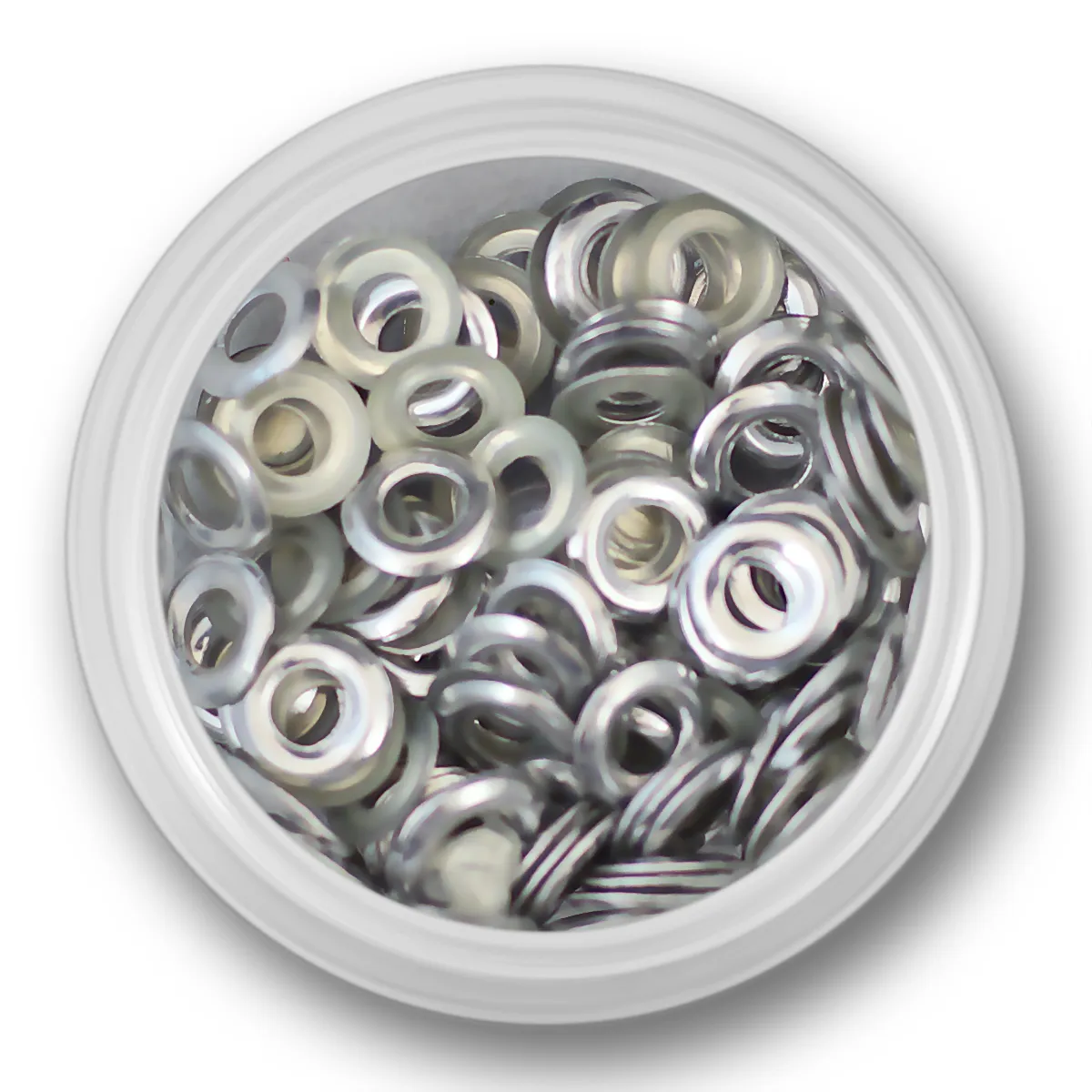 Cirkel/donut i sølv, Ø6mm