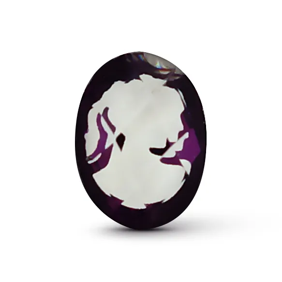 Facetslebet camé, 3 stk