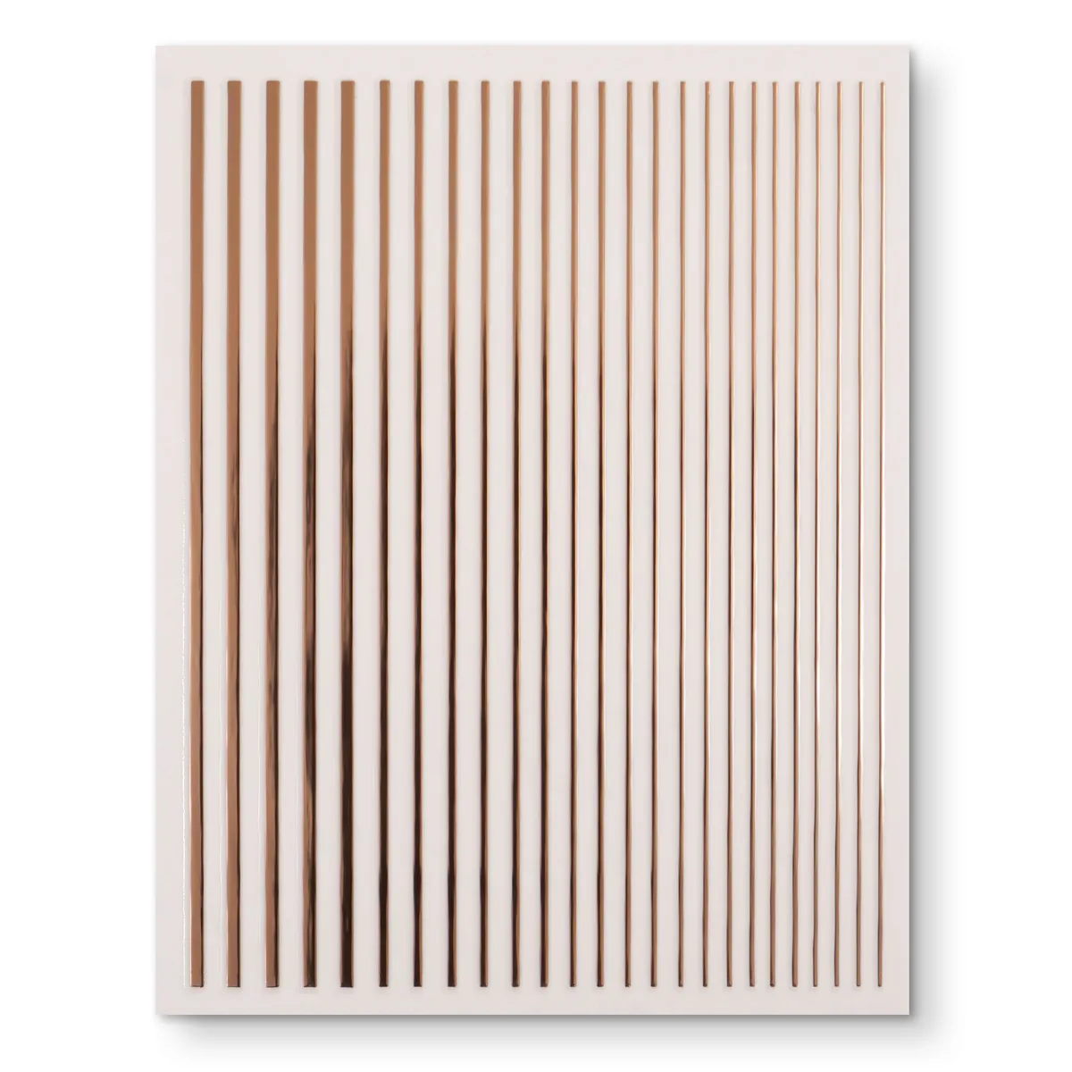 3D fleksible metal striber i rosegold