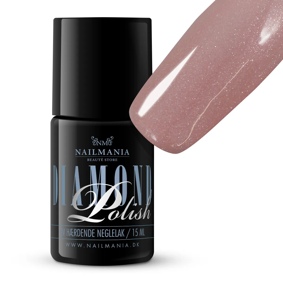 Diamond Polish #904, Hard Rubber, glitter silver ◇ Gel Polish 15ml 