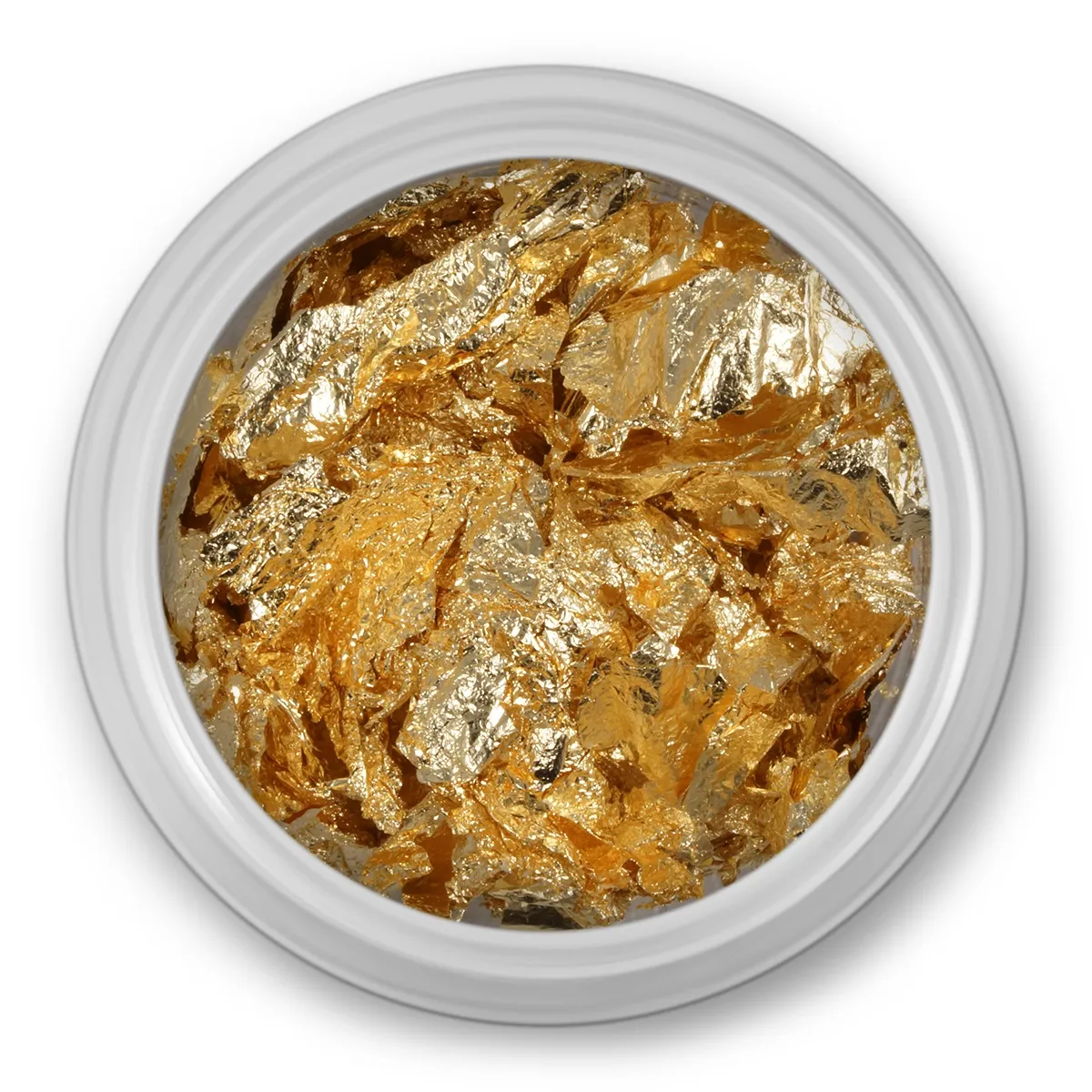 Bladguld i små stykker