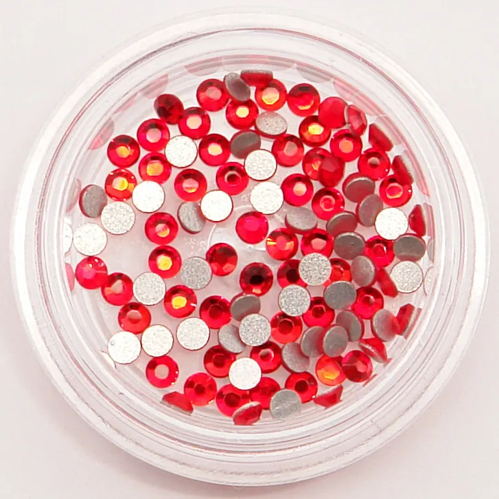 Zirkonia krystal, rød, 1,5mm, ca. 100 stk. SS4