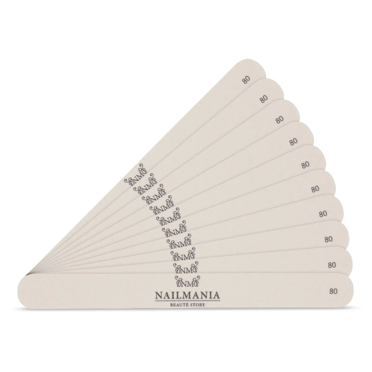 Superior, 10 stk. filepapir til almindelig hygiejnefil, grit 80