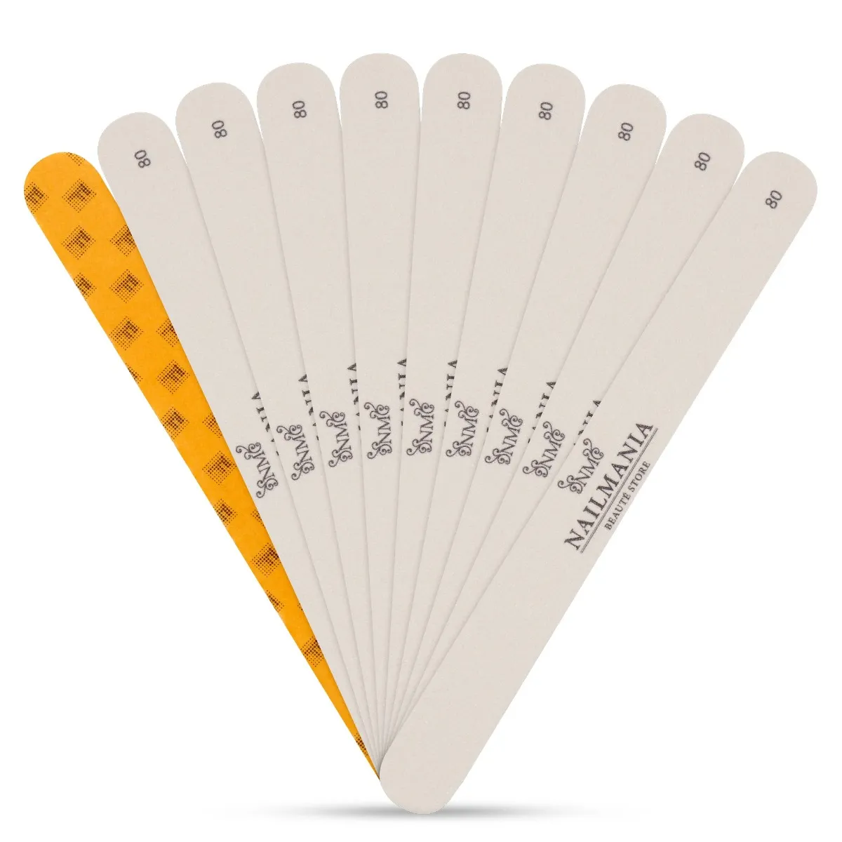 Superior, 10 stk. filepapir til almindelig hygiejnefil, grit 80