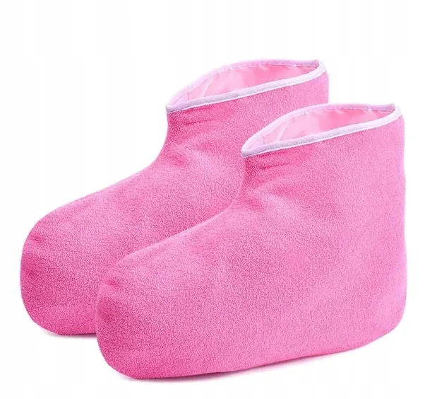 2 stk. Pink, Foret frottesok til paraffinbehandling