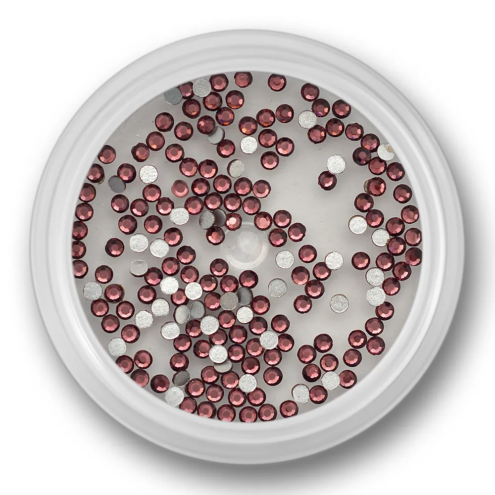 Zirkonia krystal, garnet, 1,5mm, ca.100 stk. SS4