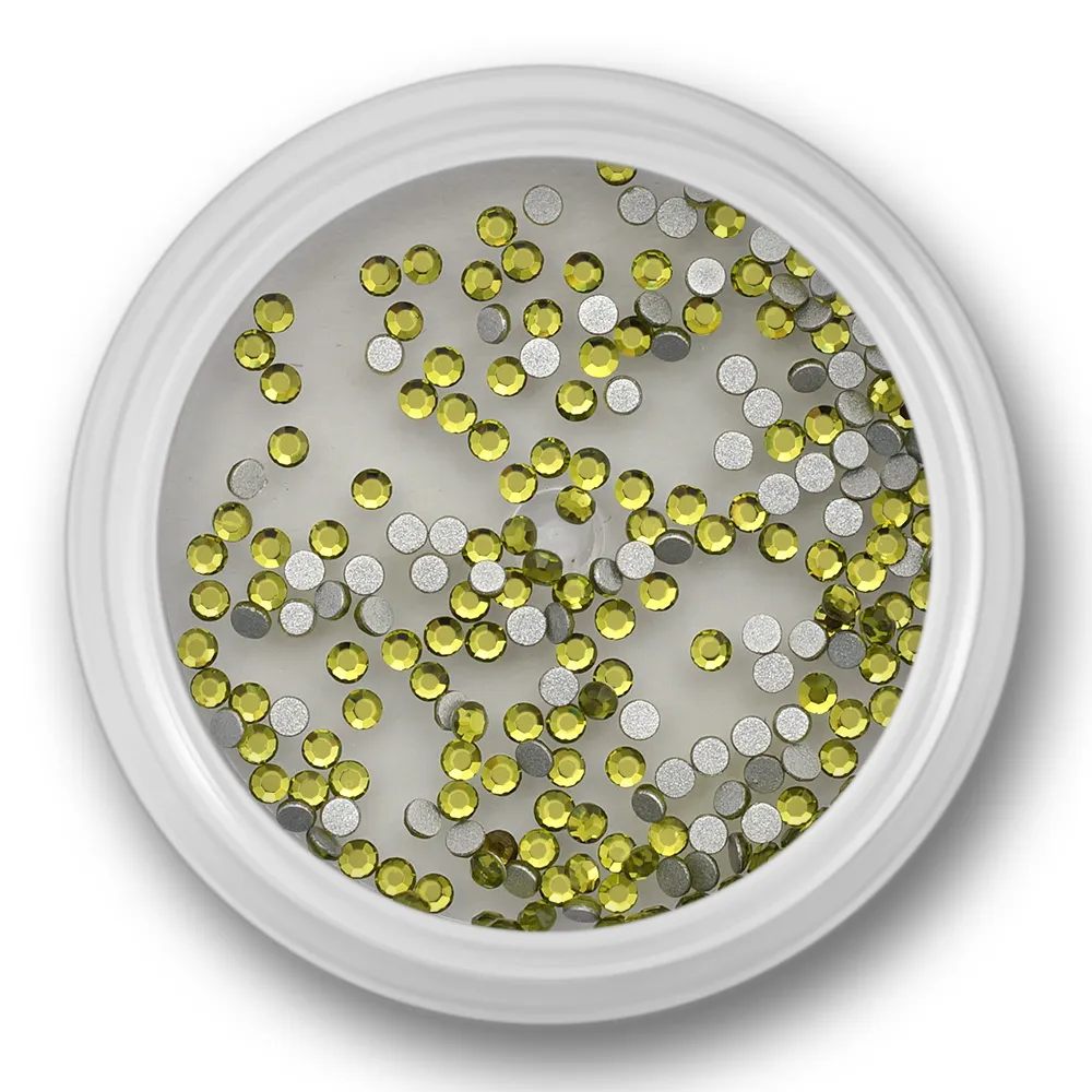 Zirkonia krystal, lime, 1,5mm, ca. 100 stk, SS4