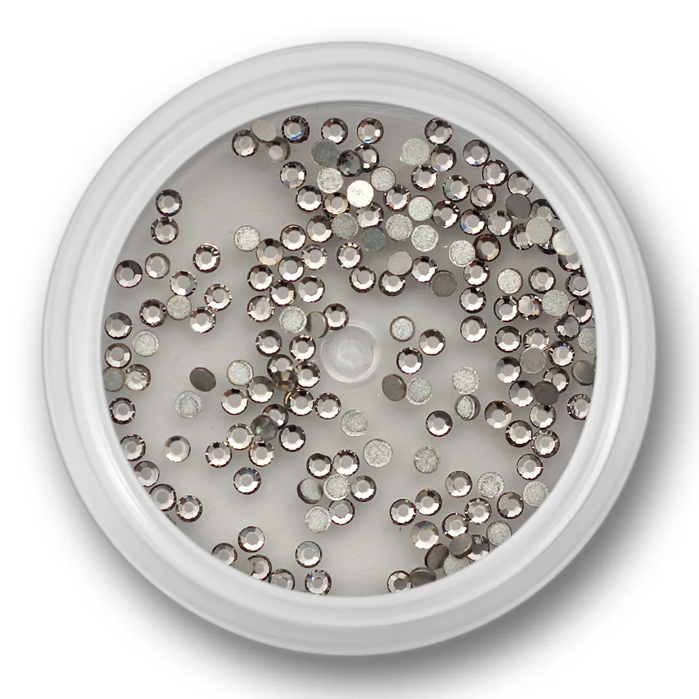 Zirkonia krystal, lysegrå, 1,5mm, ca. 100 stk. SS4