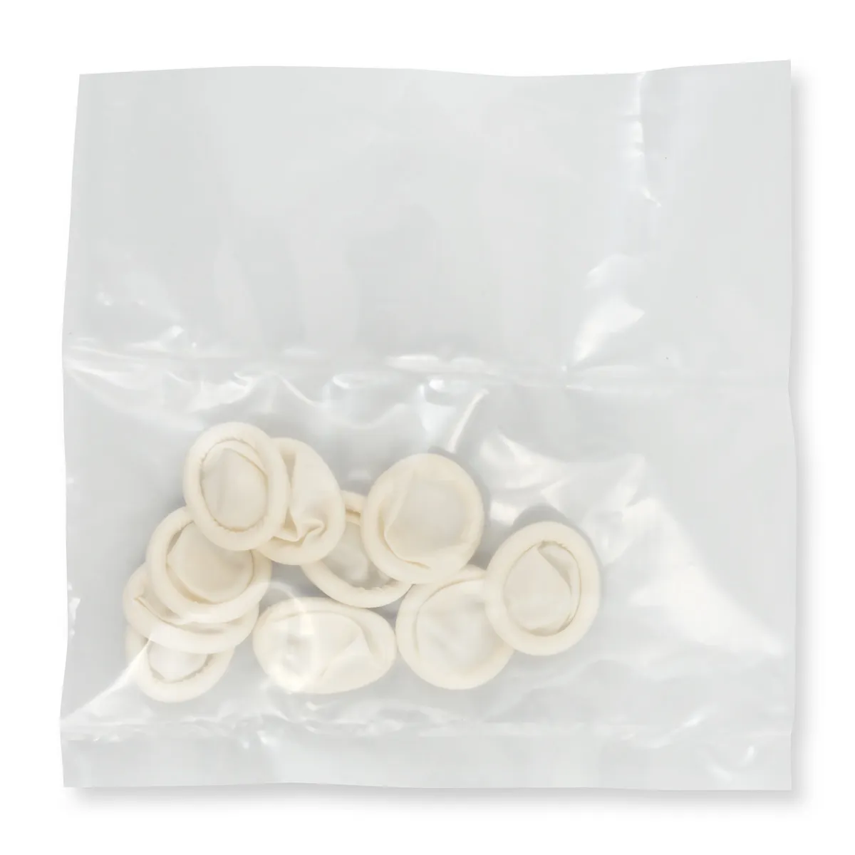 Latex fingerdutter one size, 10 stk