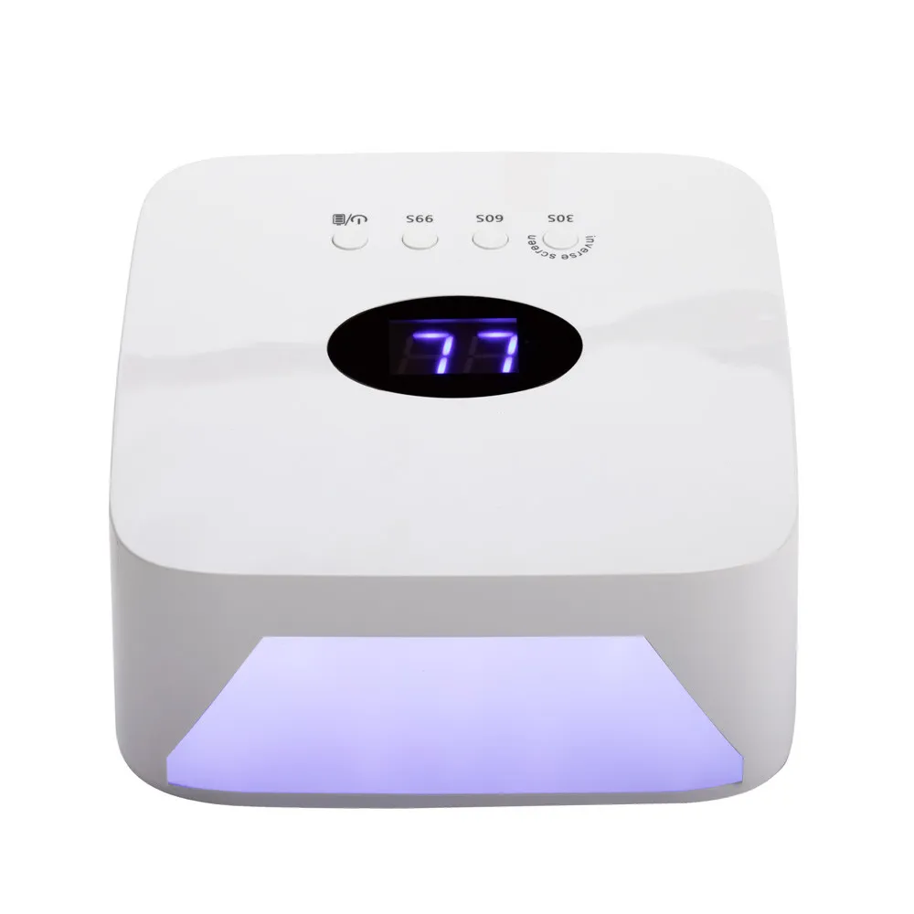 54W LED UV lampe, hvid, med batteri