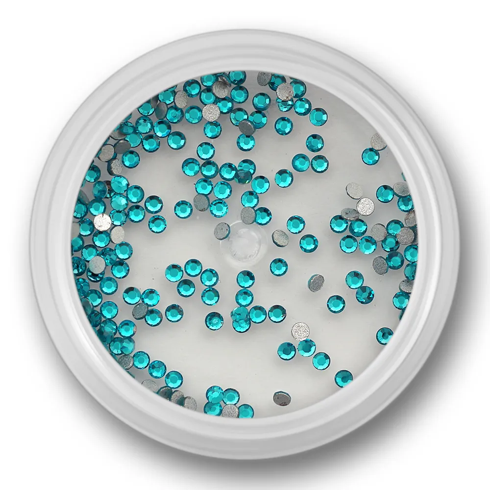 Zirkonia krystal, indicolite, 1,5mm, ca. 100 stk. SS4