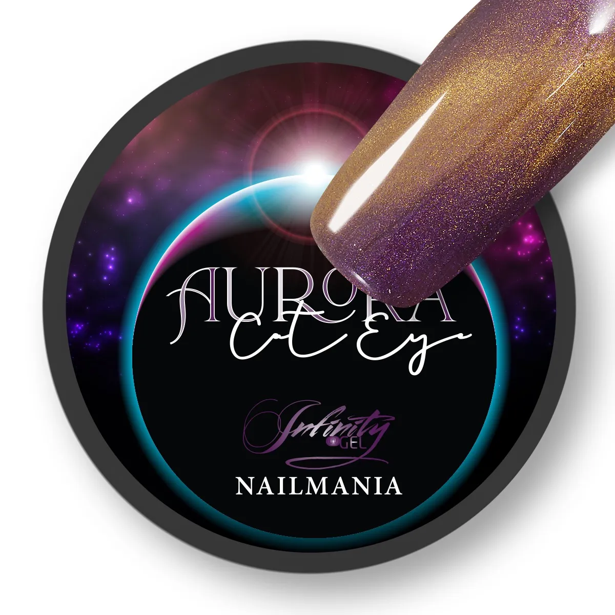 Infinity, Aurora, Cat Eye, Light Purple, 5ml