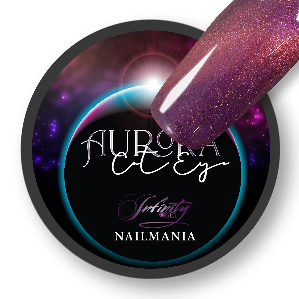 Infinity, Aurora, Cat Eye, Purple, 5ml