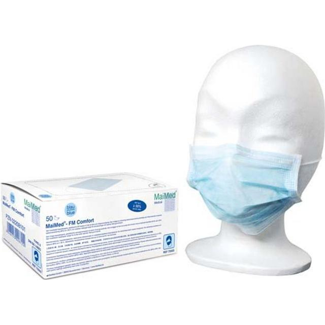 Mundbind / maske, BLÅ, medicinsk, 3-lags CE godkendt, type II, 1...