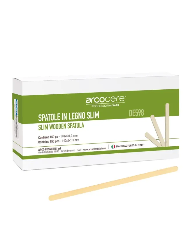 Ansigts træspatel/rørepind, Small 150 stk. pr. pakke