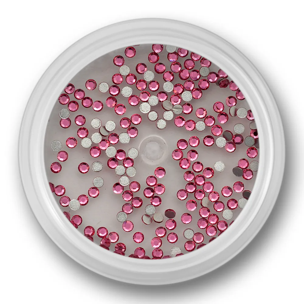 Zirkonia krystal, pink, 1,5mm, ca. 100 stk, SS4