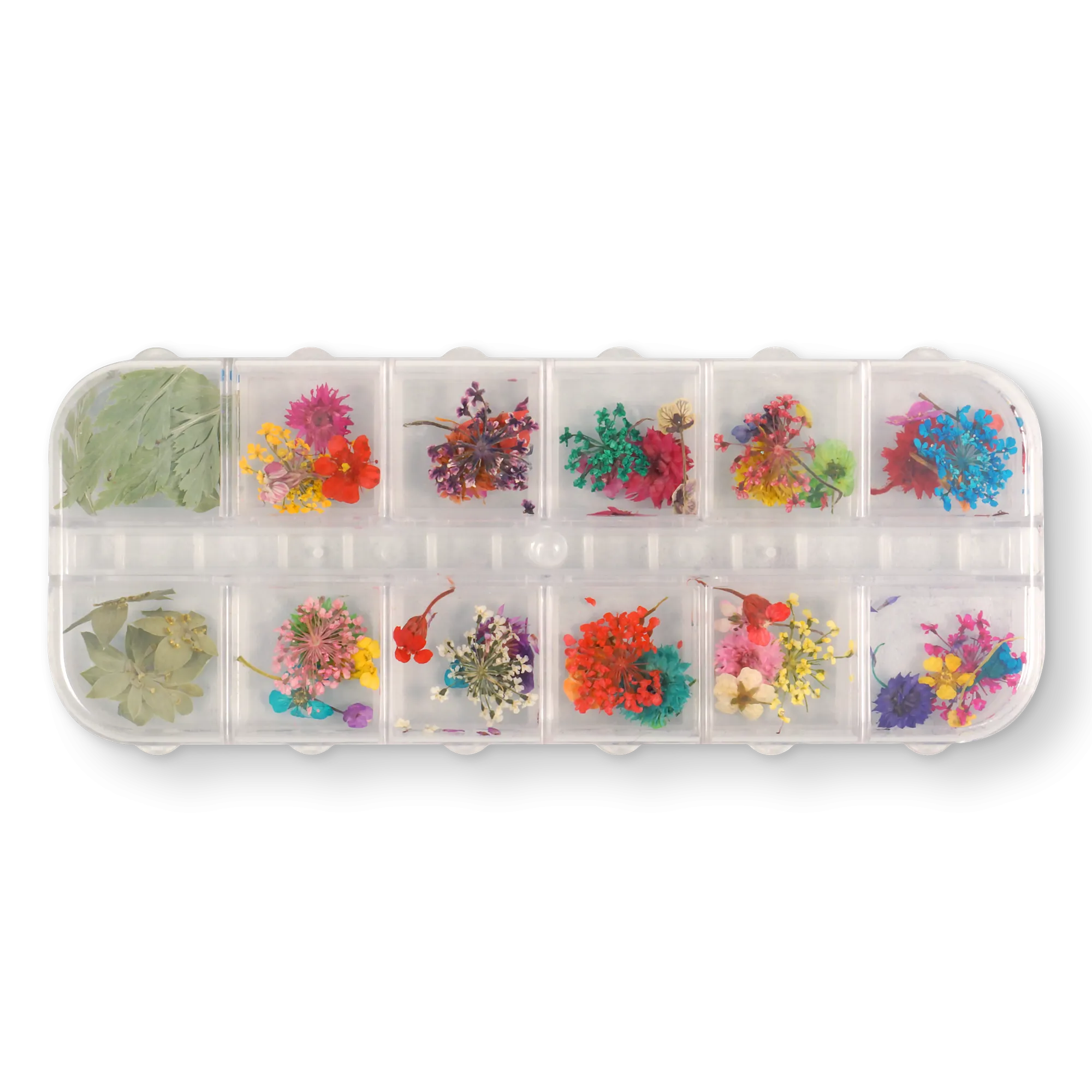 Mix af tørrede blomster og blade