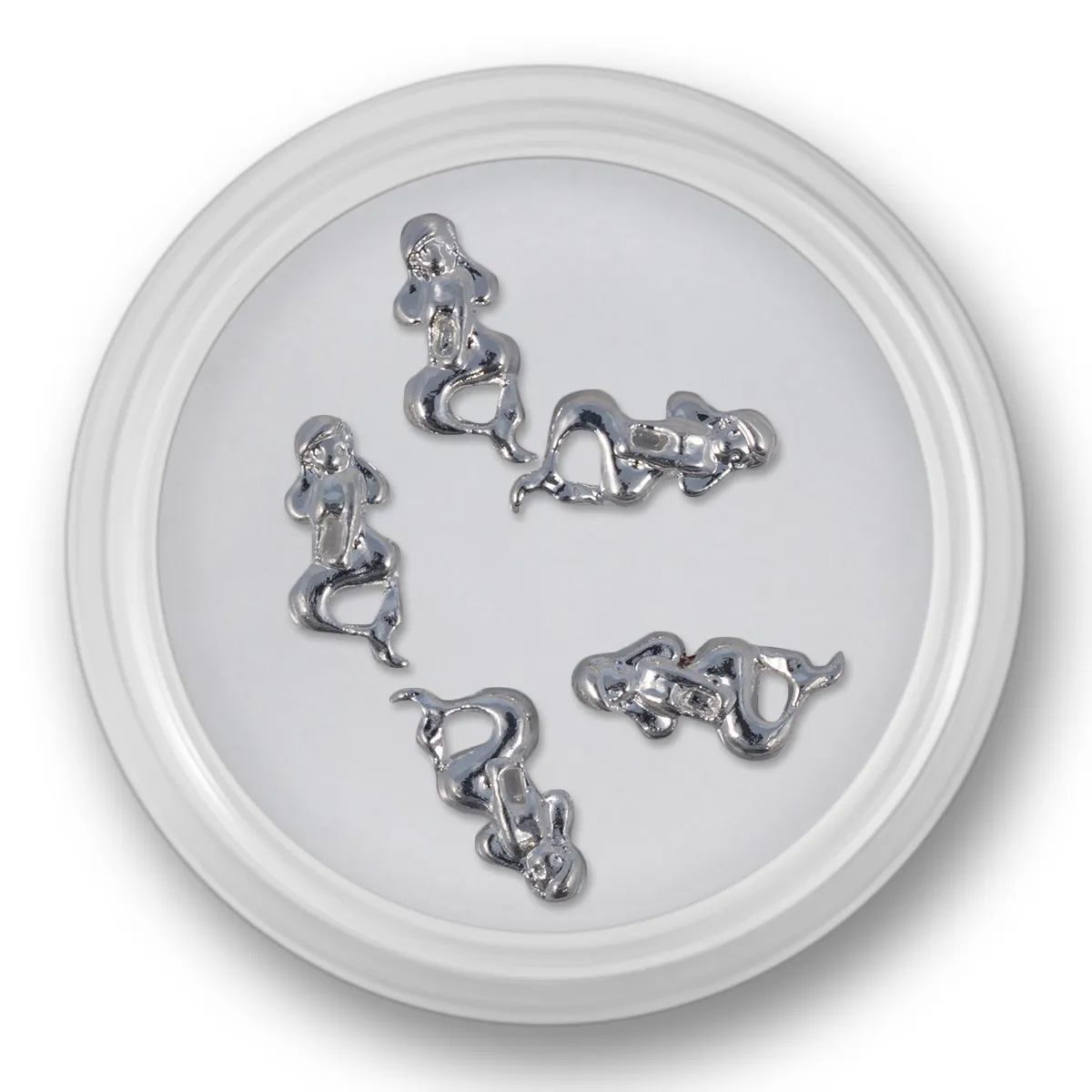 Negle smykke, havfrue i sølv, 5 stk