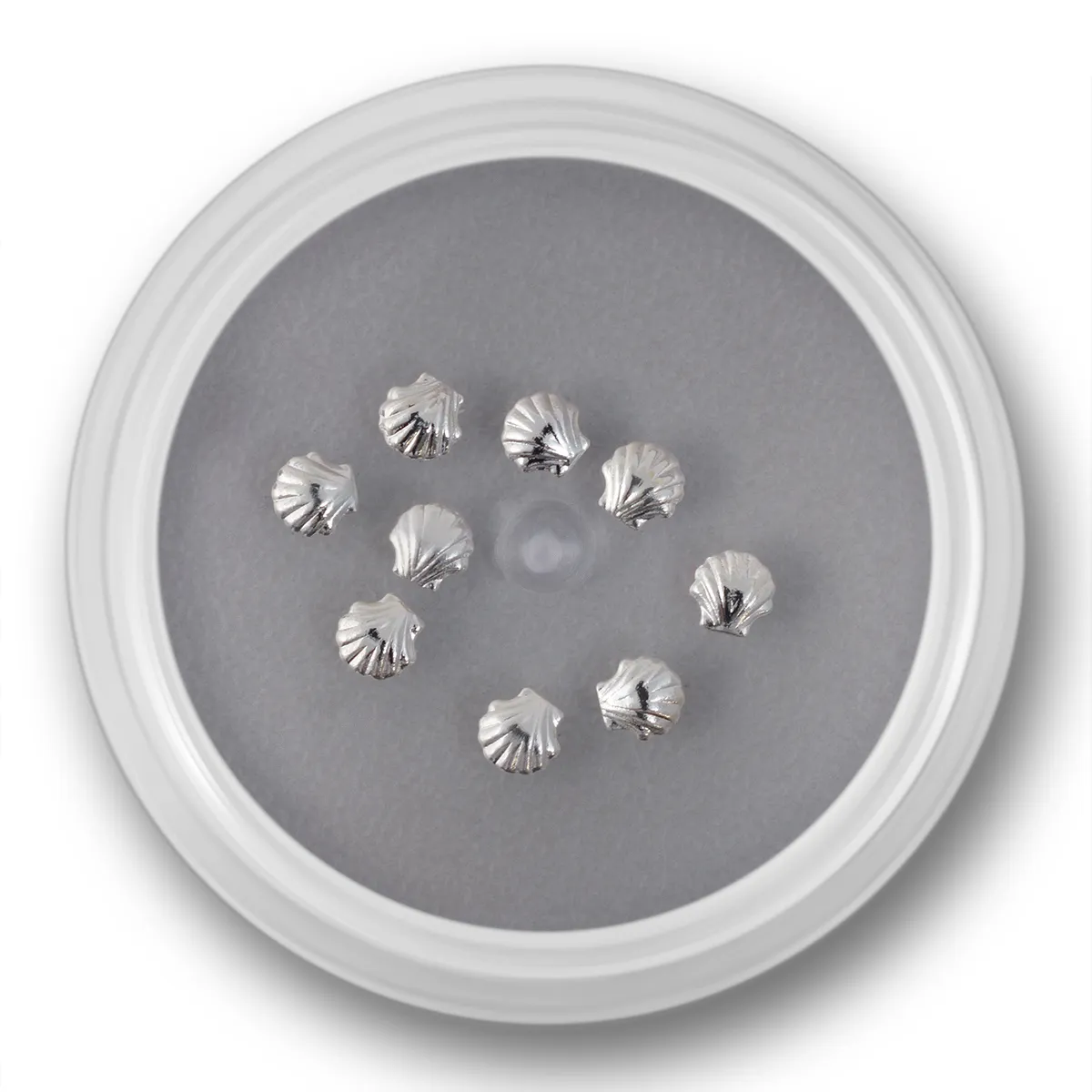 musling sølv små 10 stk