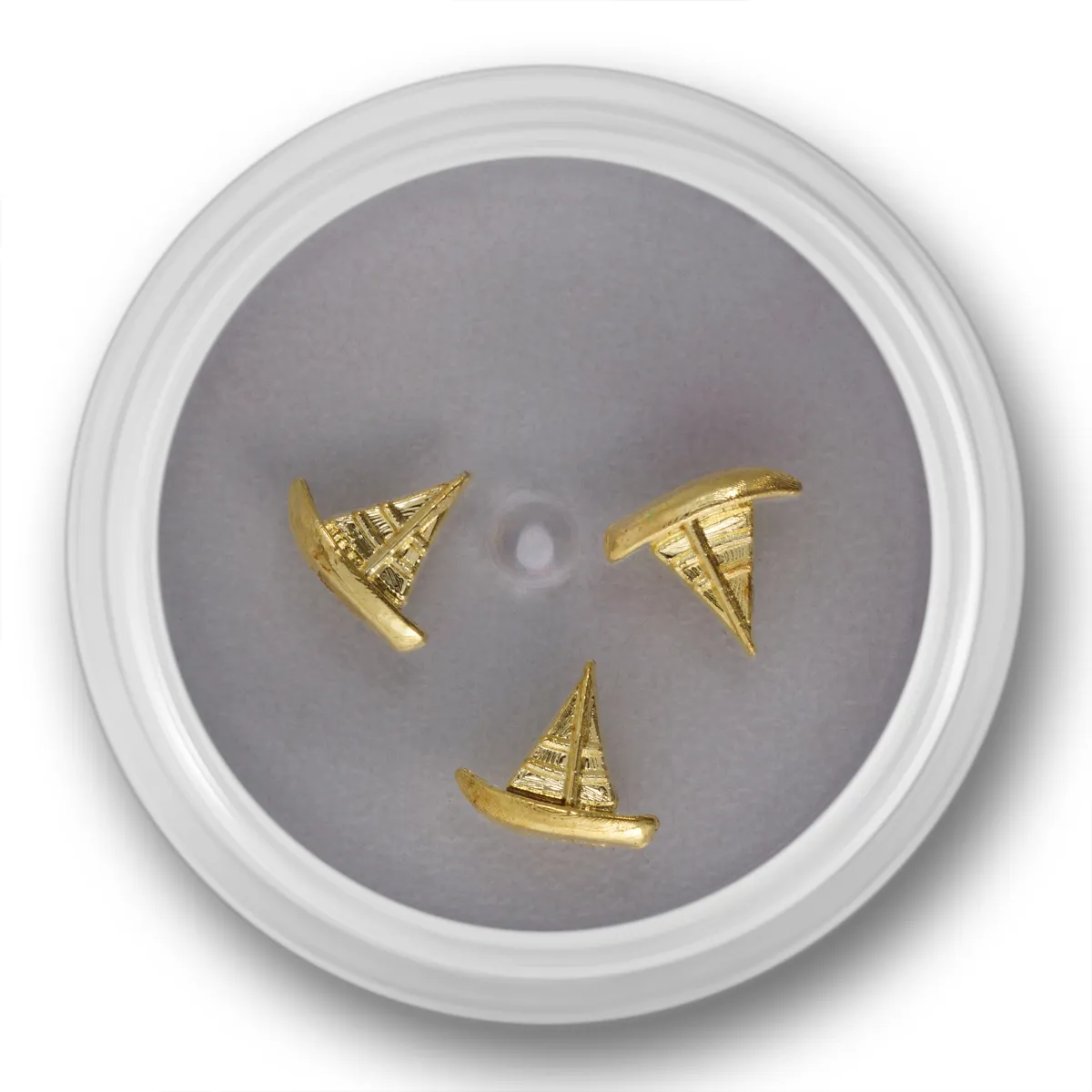 Negle smykke, skib, guld, 3 stk