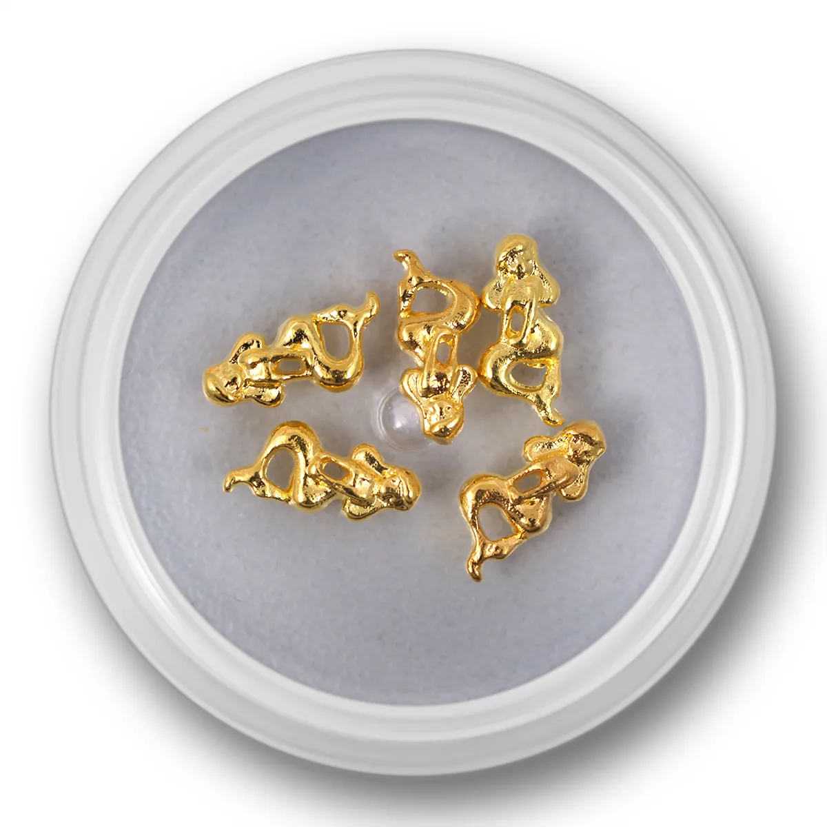 Negle smykke, havfrue i guld, 5 stk