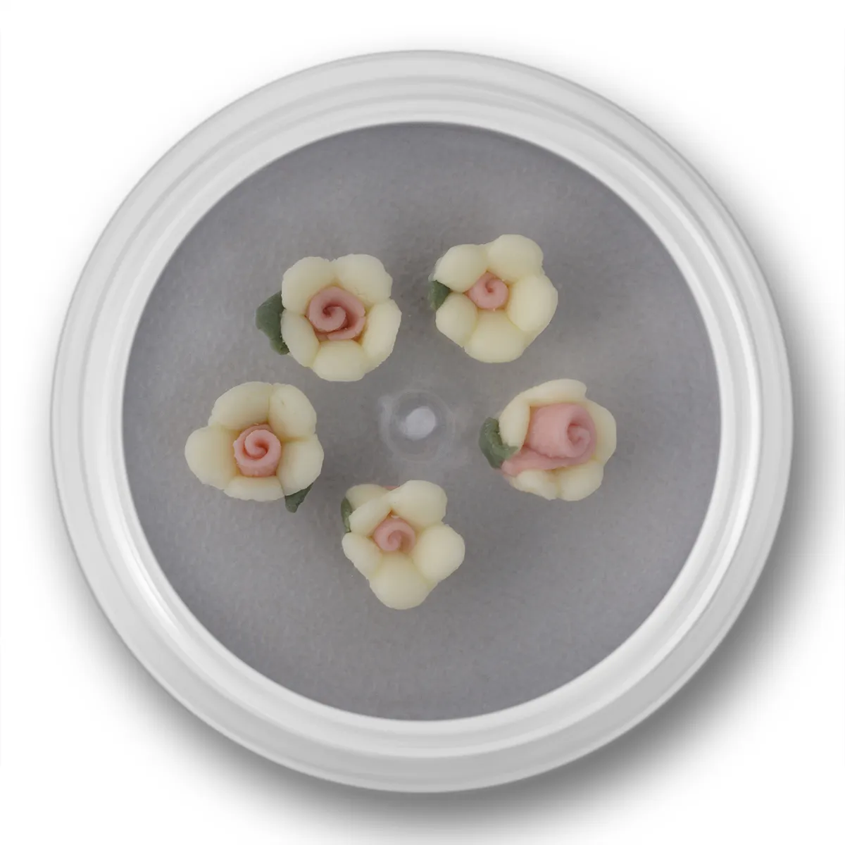 3D blomst , 5 stk, lyselilla