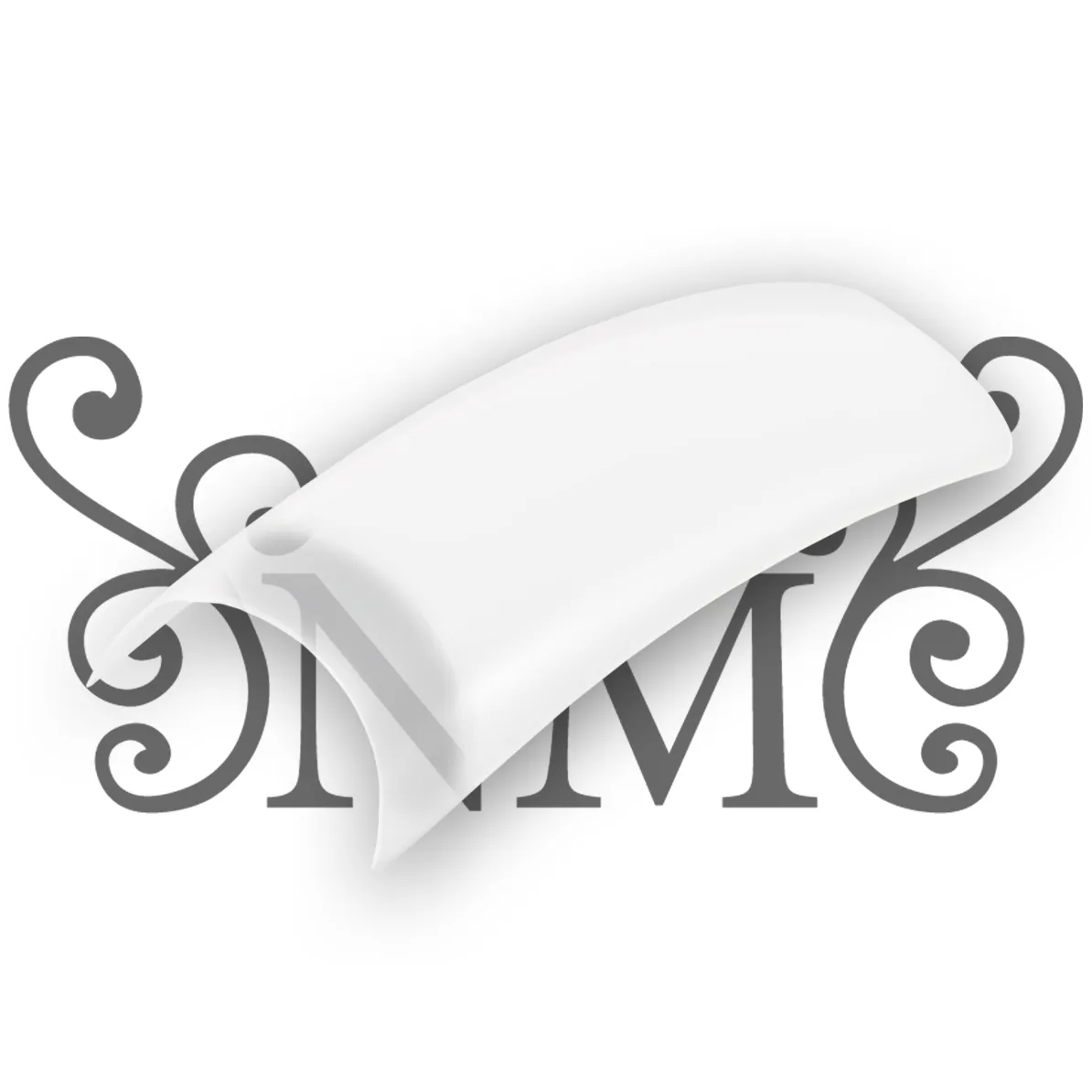 500 stk tipper Hvid, Kort fals