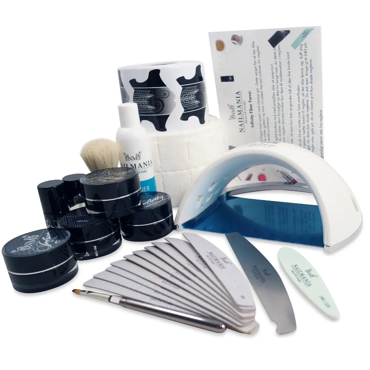 Professionelt gele startsæt.