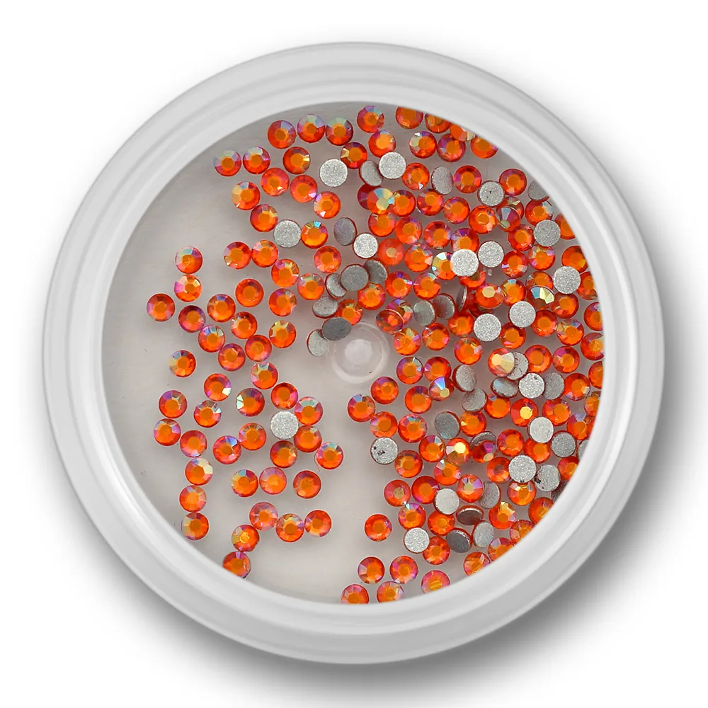 Zirkonia krystal, orangerød opal, 1,5mm, ca. 100 stk. SS4