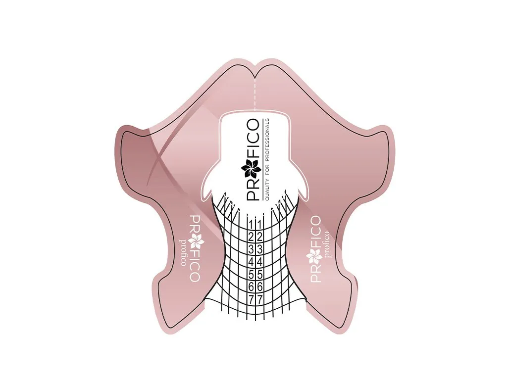 400 stk. skabeloner med "forklip", plastik