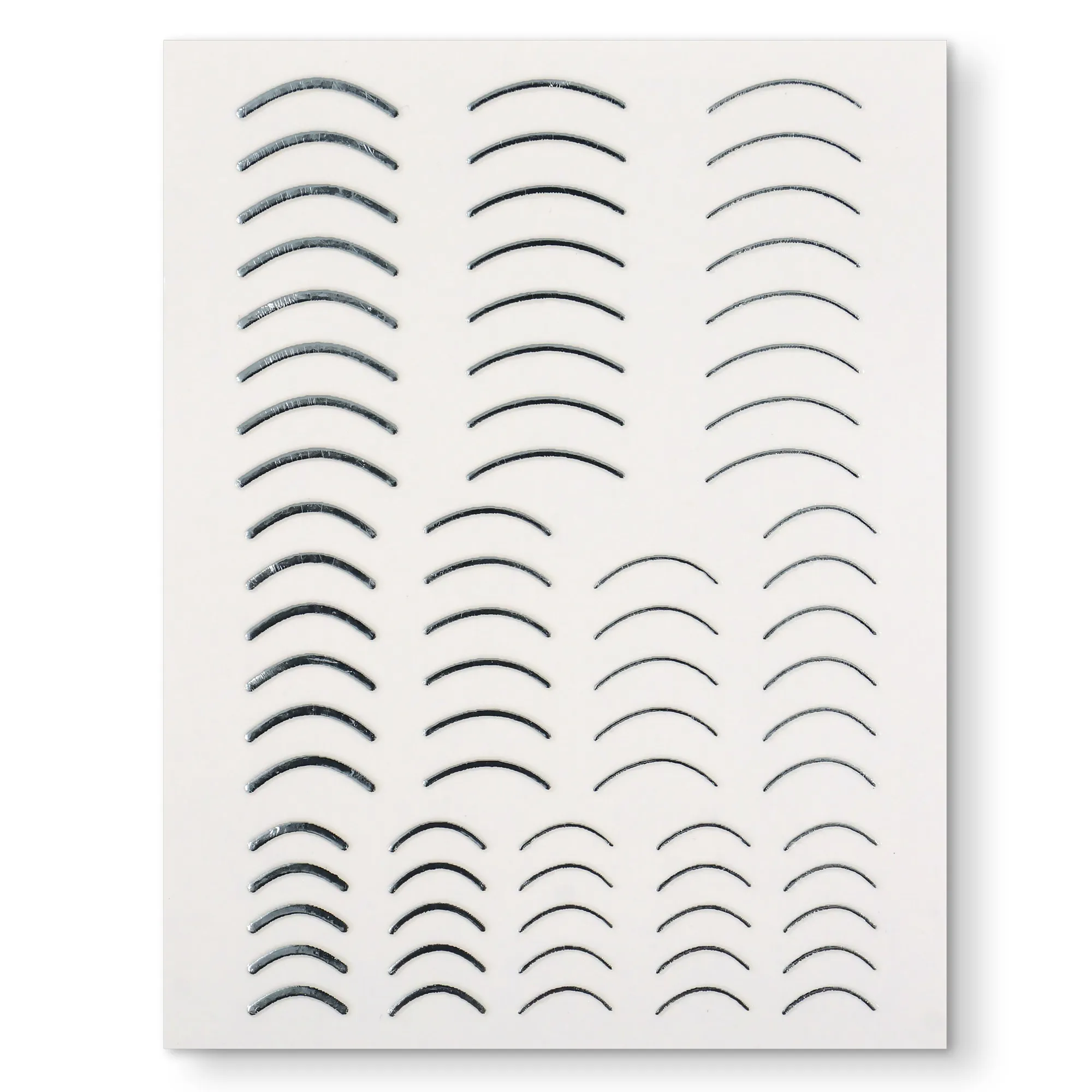 3D fleksible metal kurver i sølv