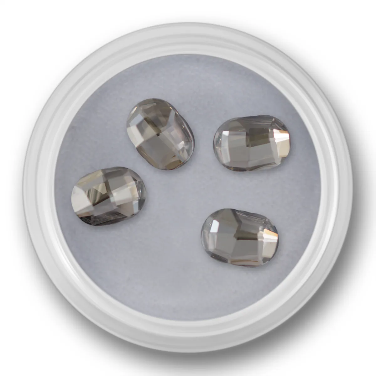 SWAROVSKI krystal,Graphite Flat Back, 8mm ssha 4 stk.