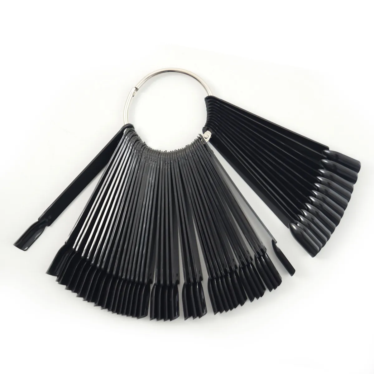 Prøvehjul/ Display, med 50 negle, Sort