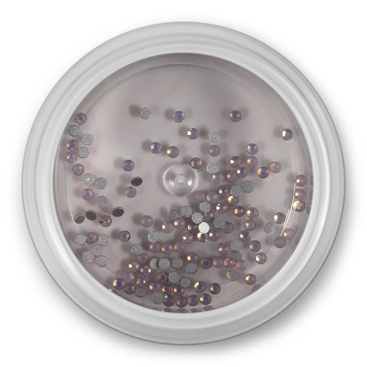 Zirkonia krystal,lyserød, opal, SS4, rund, 100stk