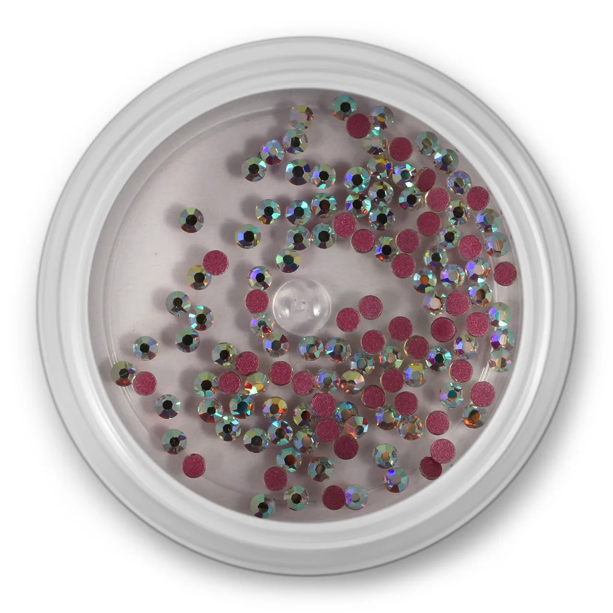 Zirkonia krystal,rosa AB, SS6, rund, 100stk