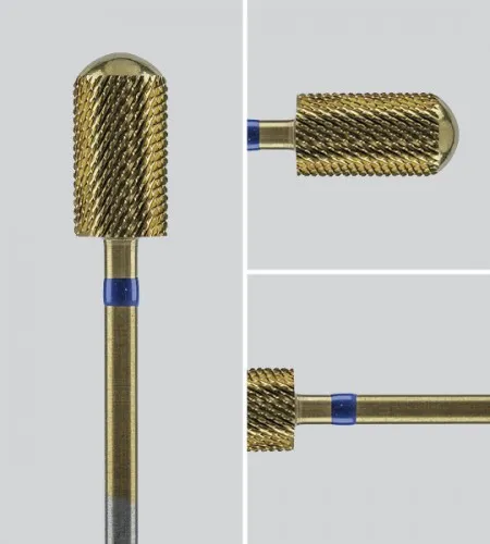 Cylinderfræser, rundt hoved med titancoating, Grov